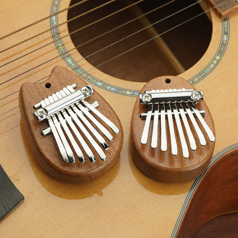Musical Instrument Balalaika - 8 Keys Solid Wood Mini Kalimba