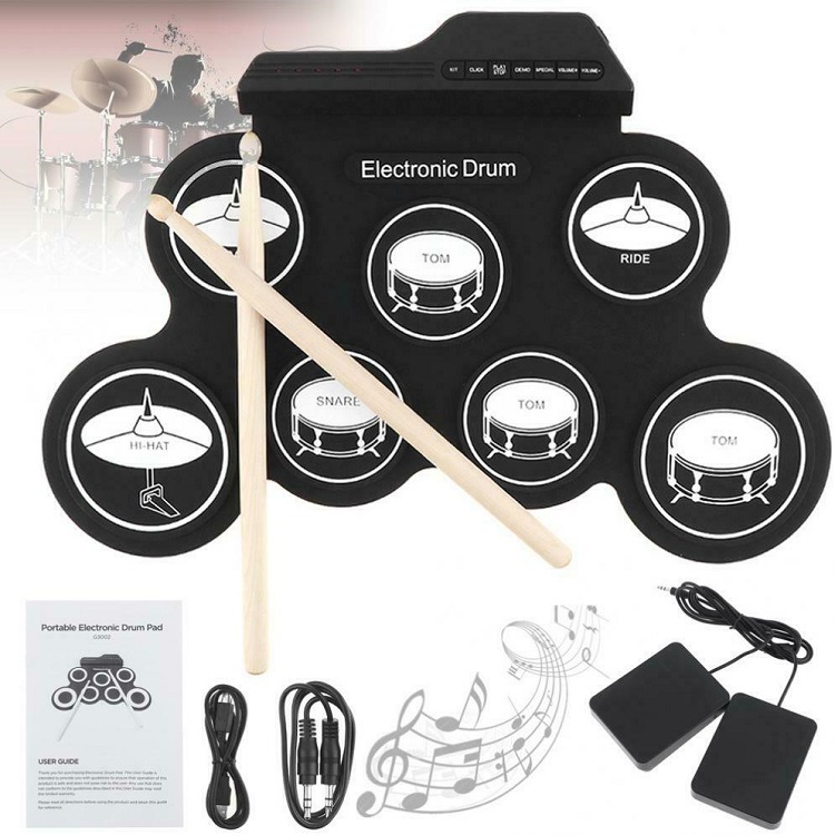 Musical Instrument Drum - High Quality Silicon Drum Pad Electric