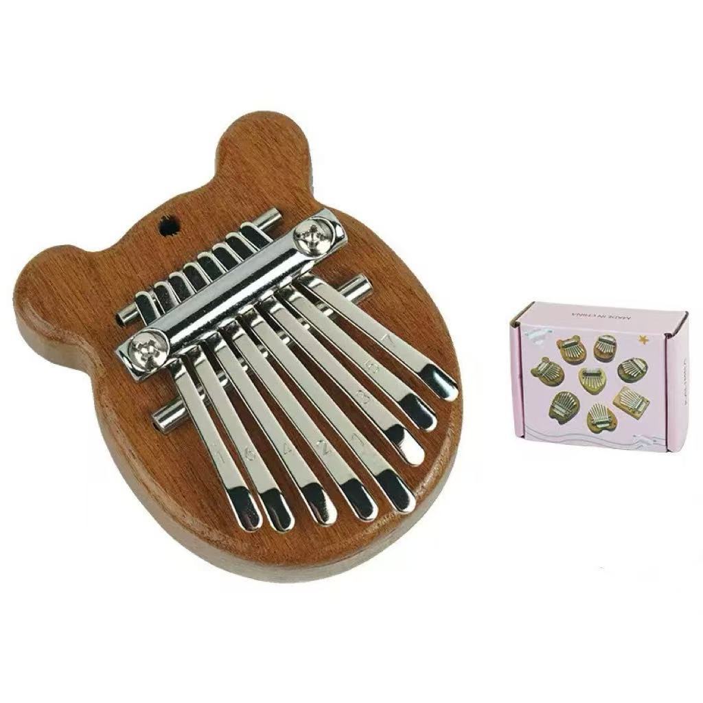 8 Keys Solid Wood Mini Kalimba - Musical Instrument Balalaika 评论和价格