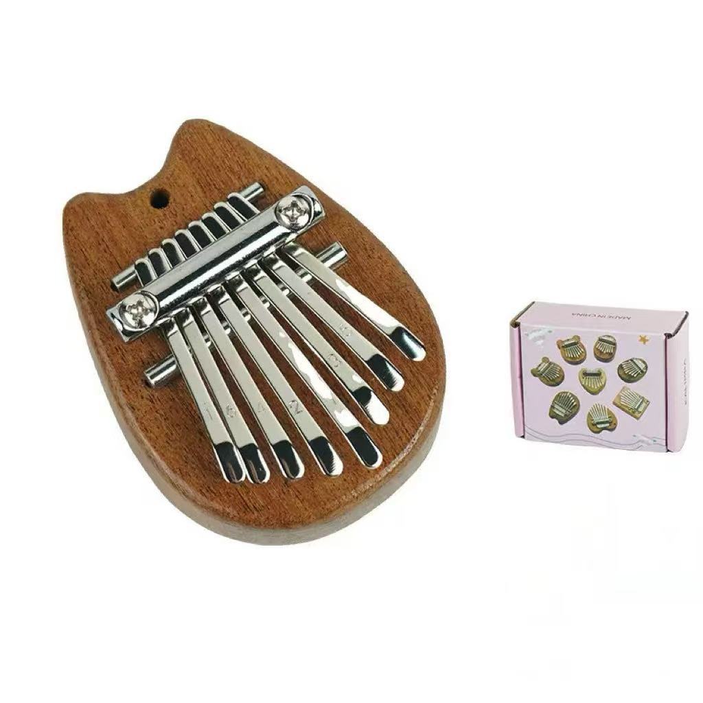 8 Keys Solid Wood Mini Kalimba - Musical Instrument Balalaika 评论和价格