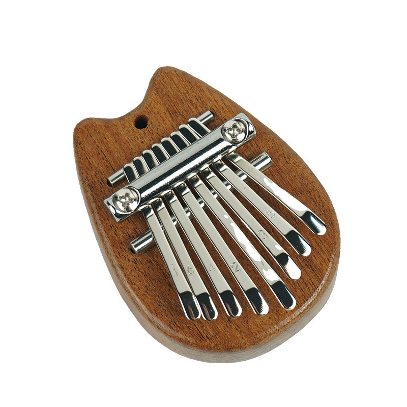 8 Keys Solid Wood Mini Kalimba - Musical Instrument Balalaika 评论和价格