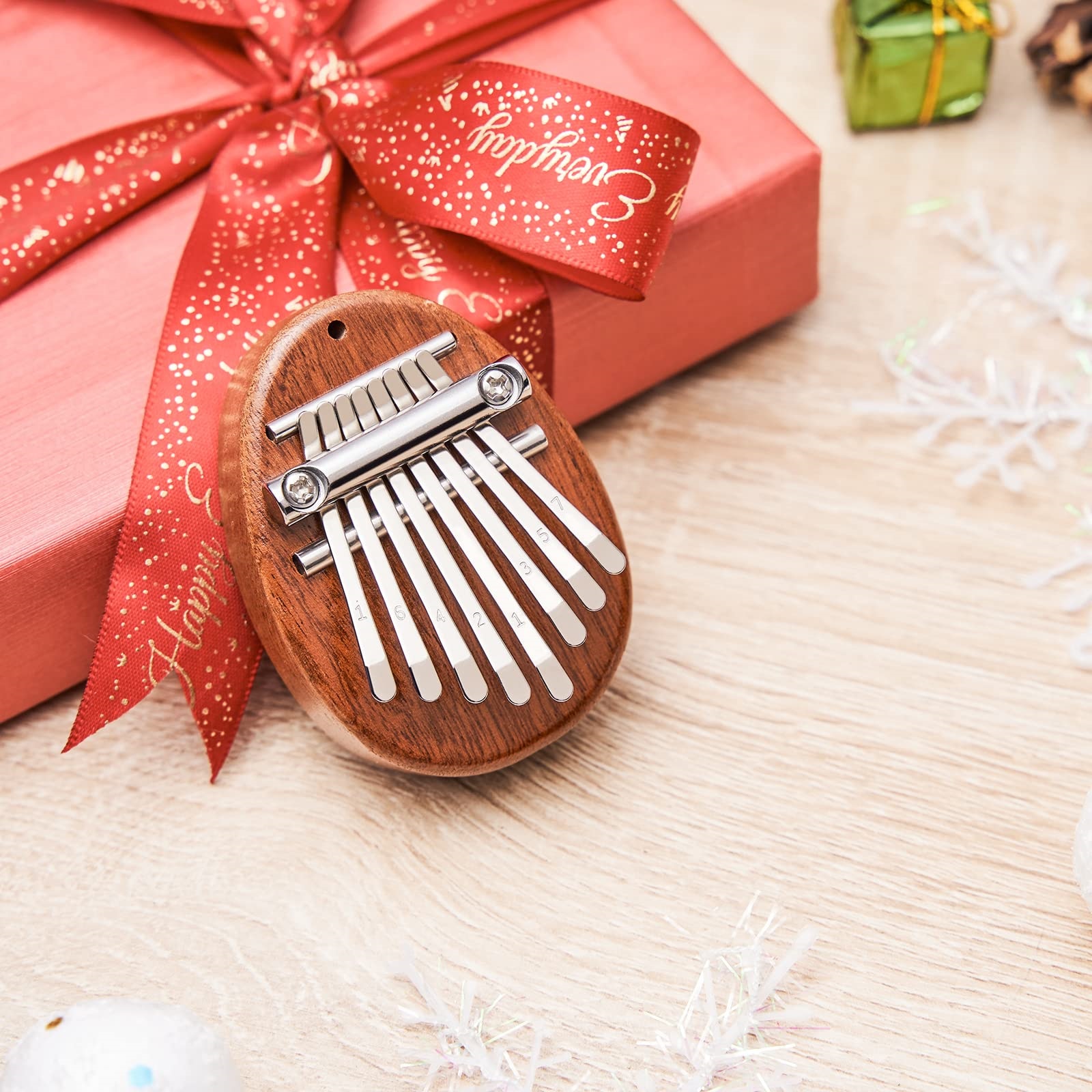 Mini Kalimba 8 Key Thumb Piano - Musical Instrument Balalaika 评论和价格