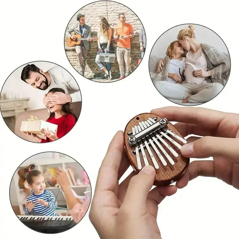 8 Key Mini Wooden Kalimba High - Musical Instrument Balalaika 评论和价格