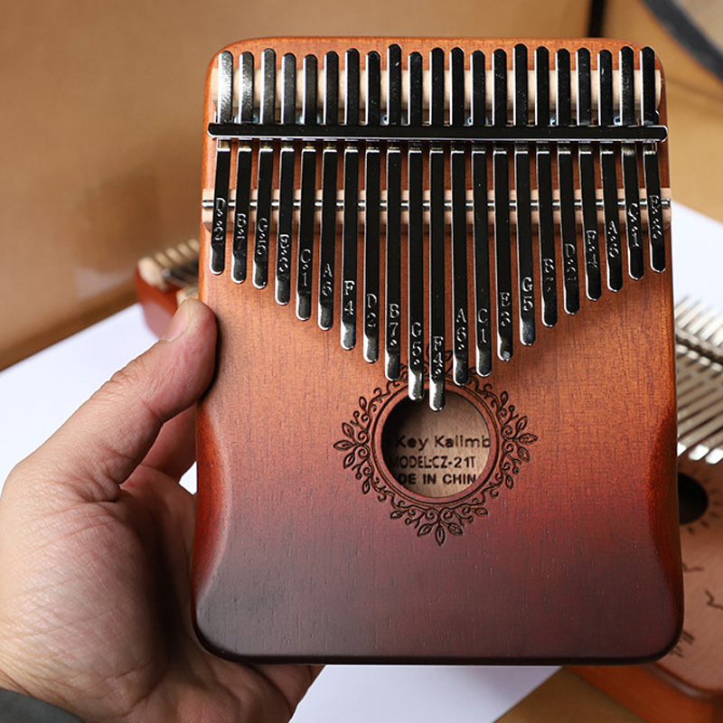 21 Key Mahogany Kalimba 17 key - Musical Instrument Balalaika 评论和价格