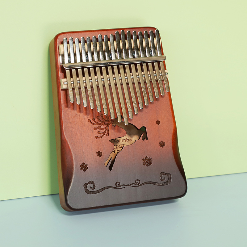 21 Key Mahogany Kalimba 17 key - Musical Instrument Balalaika 评论和价格