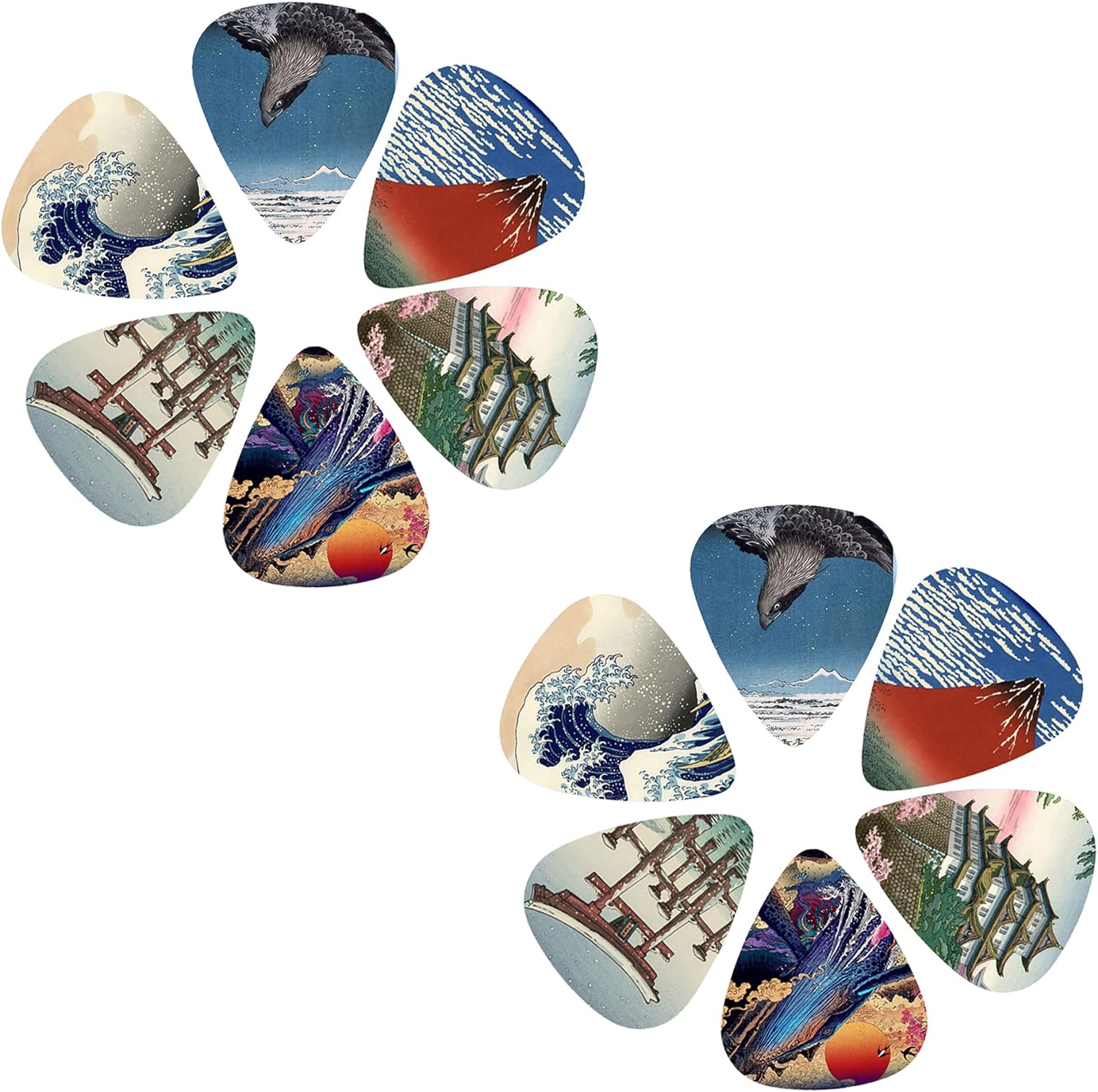New 12pcs/set  Guitar Picks -  - Musical Instrument Japanese 评论和价格