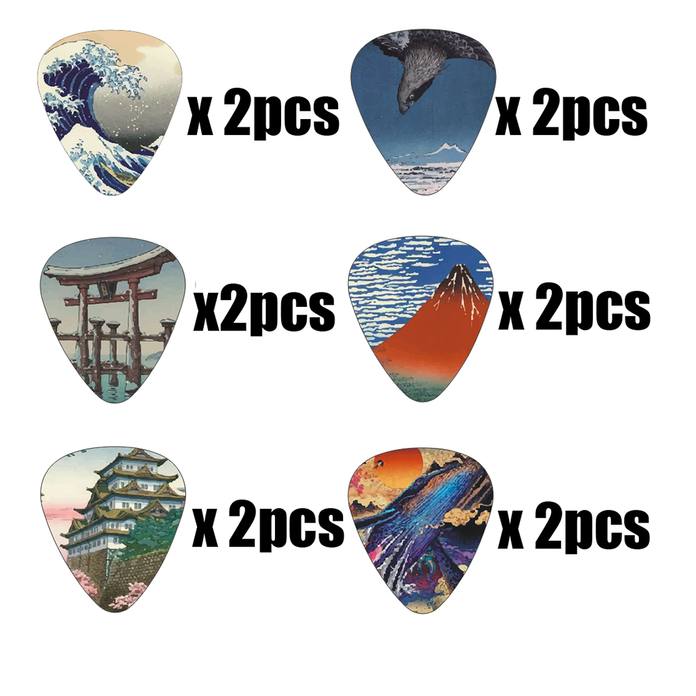 New 12pcs/set  Guitar Picks -  - Musical Instrument Japanese 评论和价格