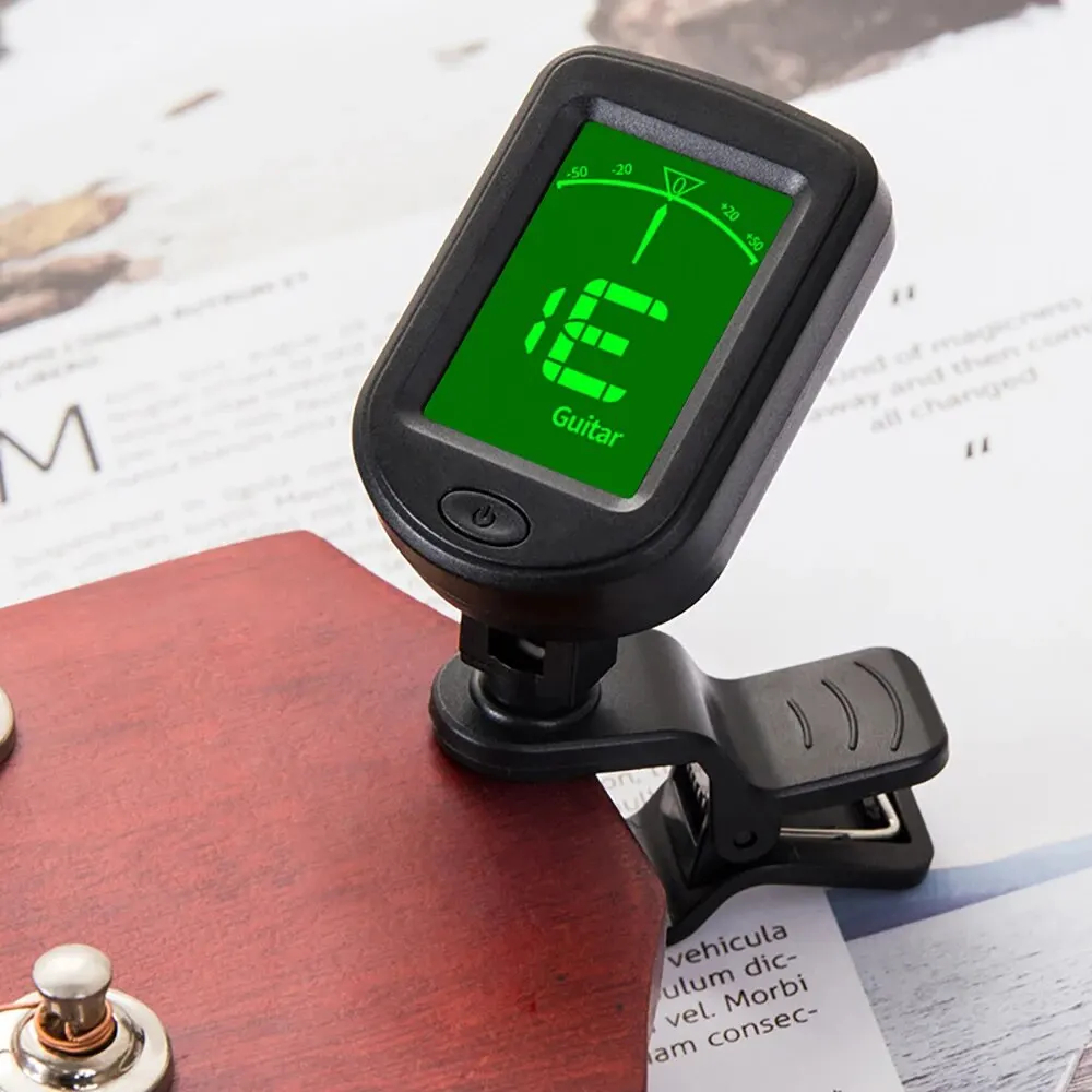 T-02 Guitar Tuner Clip-on Chro - Musical Instrument Organ 评论和价格