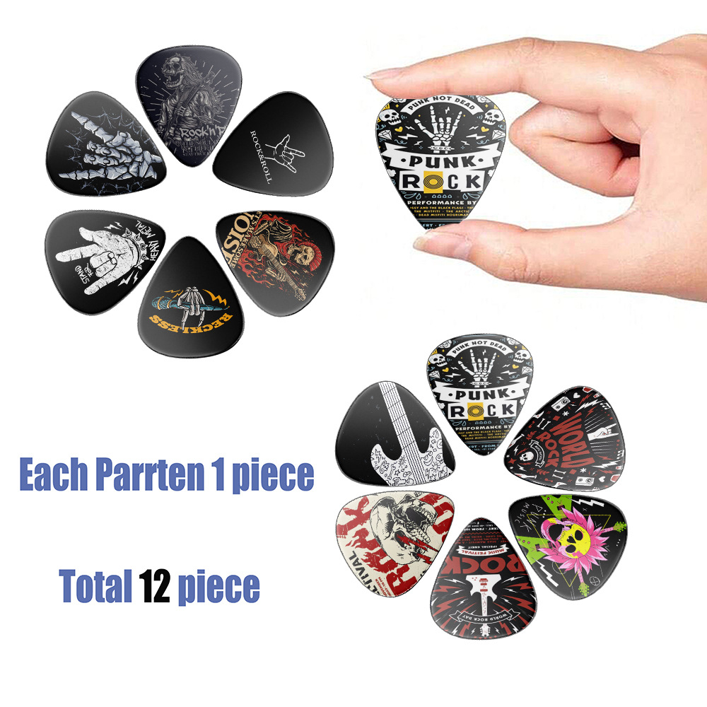 12 Pieces Guitar Picks 0.46mm  - Musical Instrument Organ 评论和价格