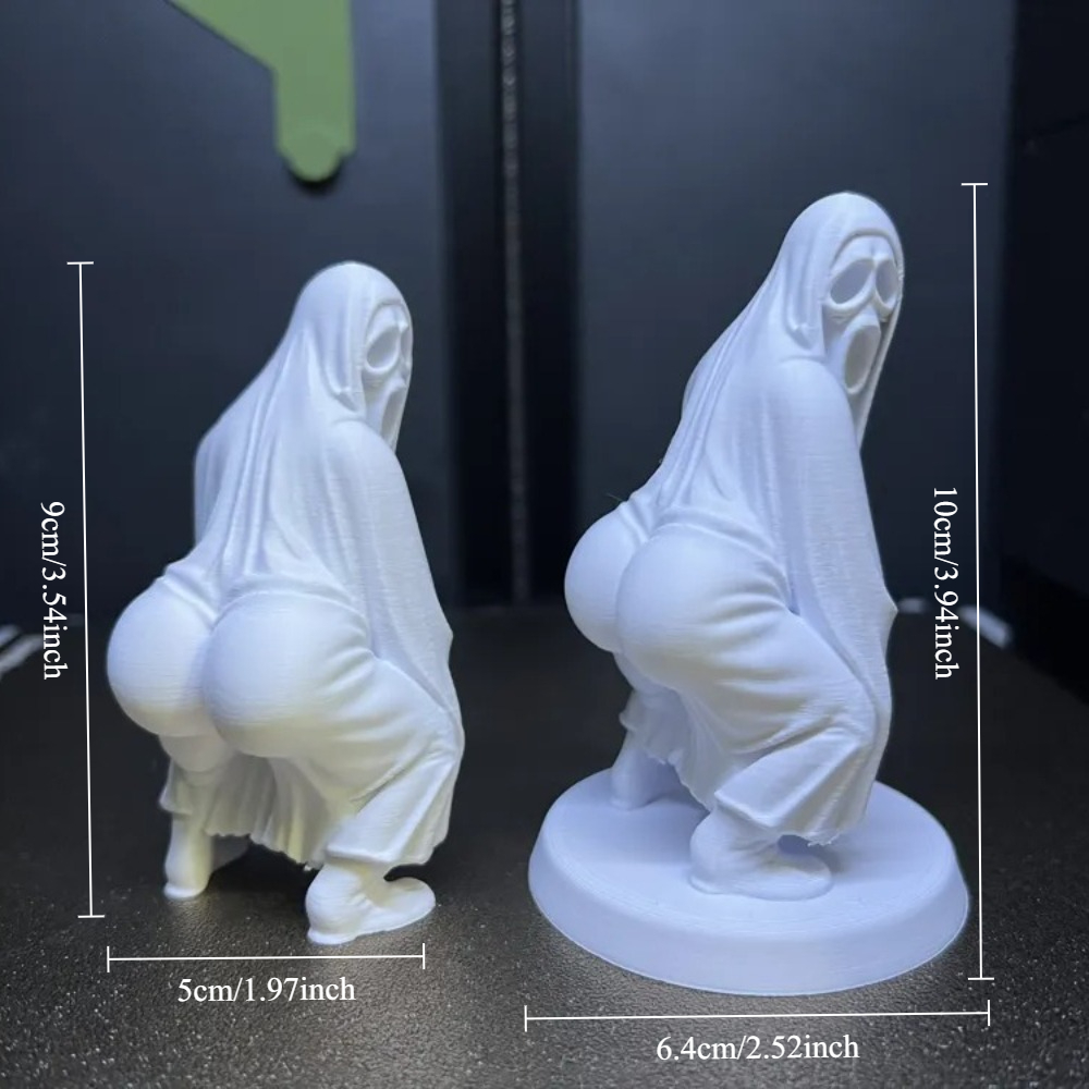 Dancing Butt Ghost Statue Orna - Musical Instrument Balalaika 评论和价格