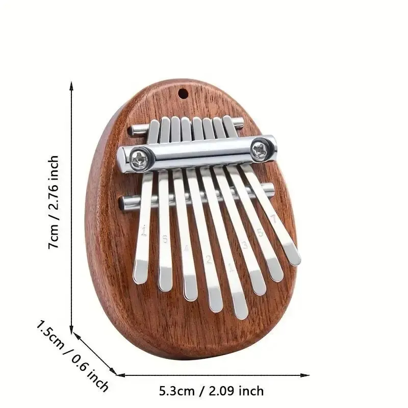 8 Key Mini Wood Kalimba High Q - Musical Instrument Balalaika 评论和价格