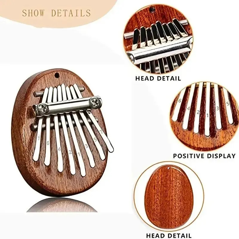 8 Key Mini Wood Kalimba High Q - Musical Instrument Balalaika 评论和价格