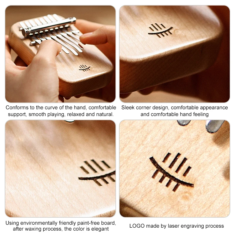 Hluru Kalimba 8 Key Mini Instr - Musical Instrument Balalaika 评论和价格