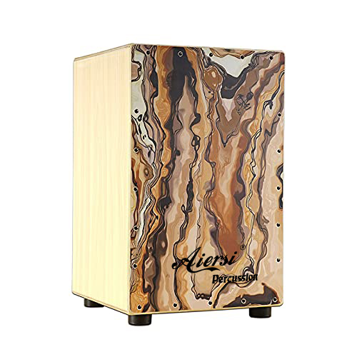 Colour Wood Hand Cajon Box Dru - Musical Instrument Drum 评论和价格