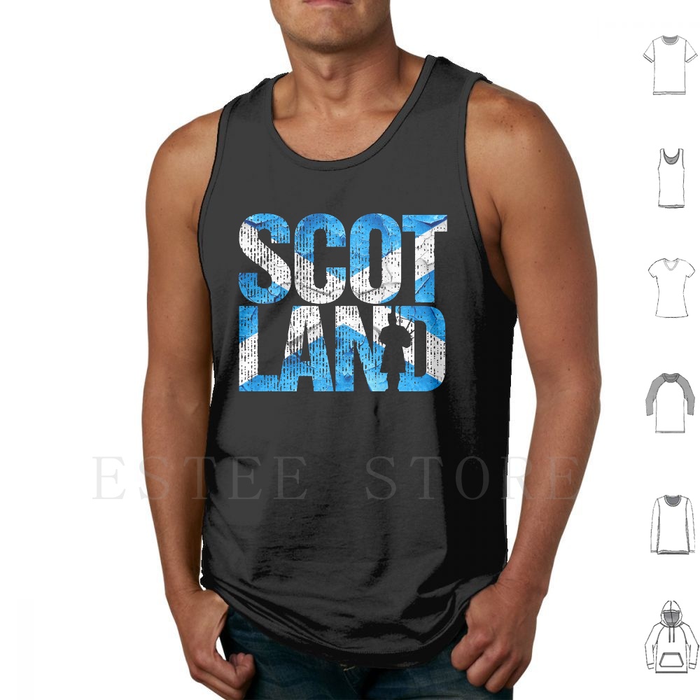 Scotland Pride Tank Tops Vest  - Musical Instrument In Scotland 评论和价格